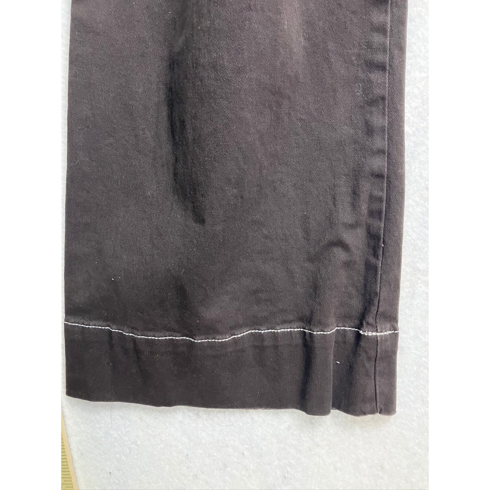 Bagatelle Wide Leg Pants Womens 6 Brown Contrast Stitch‎ High Rise - Picture 7 of 10